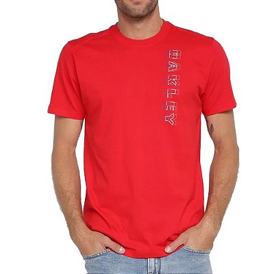 Camiseta Oakley Graphic Collegiate Graphic Masculina Red