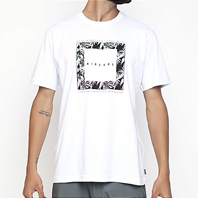 Camiseta Rip Curl Tropic Logo Filter Oversize SM23 Branco