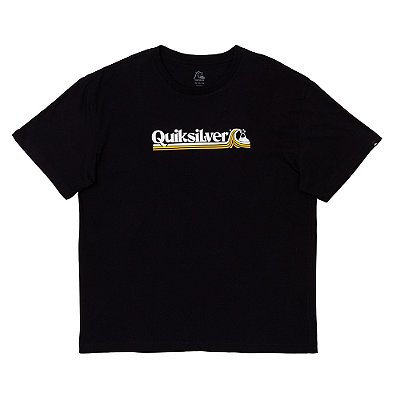 Camiseta Quiksilver All Lined Up Plus Size SM23 Preto