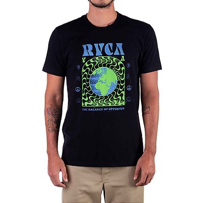Camiseta RVCA Global Order SM23 Masculina Preto