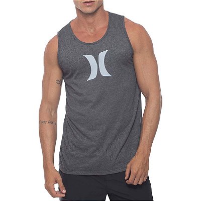 Regata Hurley Icon SM23 Masculina Preto Mescla