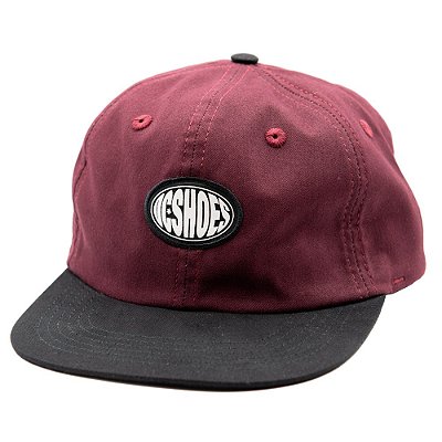 Boné DC Shoes Aba Reta Shortstop Strapback Vinho/Preto