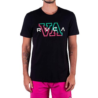 Camiseta RVCA Hampton SM23 Masculina Preto