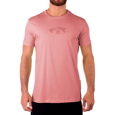 Camiseta Billabong Mid Arch Plus Size SM23 Masculina Rosa