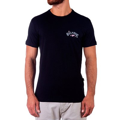 Camiseta Billabong Theme Arch III Plus Size Masculina Preto