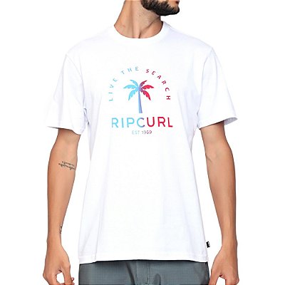 Camiseta Rip Curl Search Tree SM23 Masculina Branco