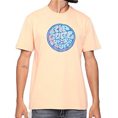 Camiseta Rip Curl Wettie Filter SM23 Masculina Peach