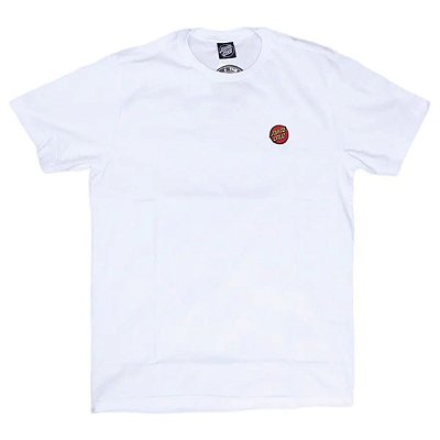Camiseta Santa Cruz Classic Dot Chest Masculina Branco