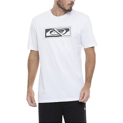 Camiseta Quiksilver Psyched SM23 Masculina Branco