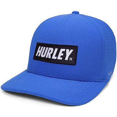 Boné Hurley Aba Curva Label Juvenil SM23 Azul