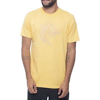 Camiseta Hurley Big Fish SM23 Masculina Amarelo