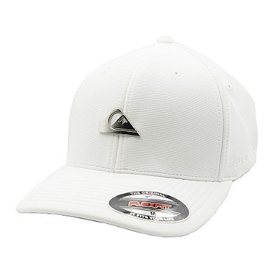 Boné Quiksilver Aba Curva Plate Metalic Silver SM23 Branco