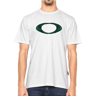 Camiseta Oakley Ocean Waves Graphic Ellipse Masculina Branco