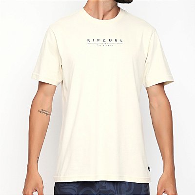 Camiseta Rip Curl Shockwave SM23 Masculina Off White