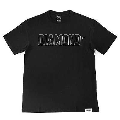 Camiseta Diamond Outline SM23 Masculina Preto