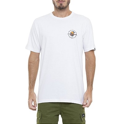 Camiseta Quiksilver Outta Road SM23 Masculina Branco