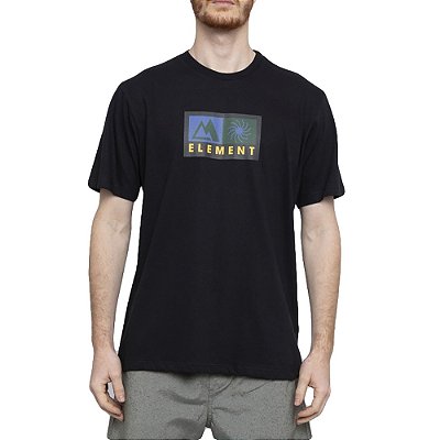 Camiseta Element Big Outdoor SM23 Masculina Preto