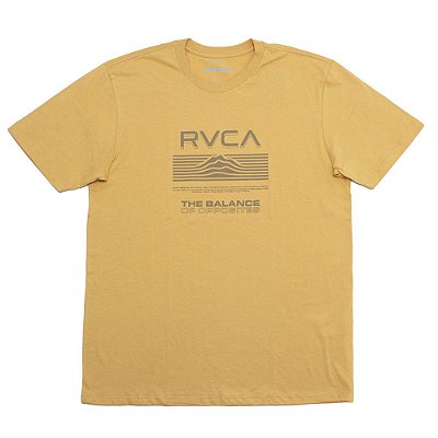 Camiseta RVCA Altimeter SM23 Masculina Mostarda