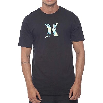 Camiseta Hurley Liquid Oversize SM23 Masculina Preto