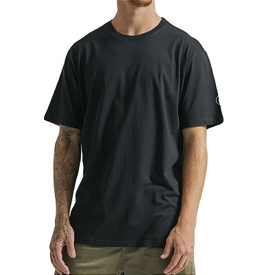 Camiseta Volcom Long Fit Solid Pocket SM23 Masculina Preto