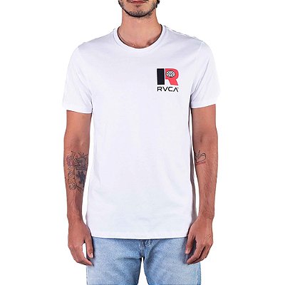 Camiseta RVCA Logistics SM23 Masculina Branco