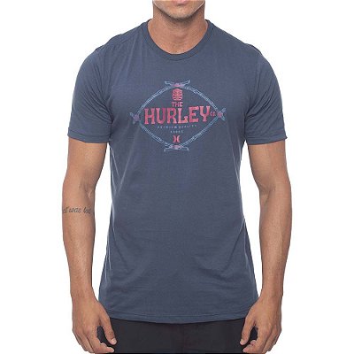 Camiseta Hurley Silk Bamboo SM23 Masculina Azul Marinho