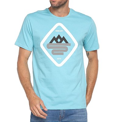 Camiseta Oakley Mountain SM23 Masculina Simple Blue
