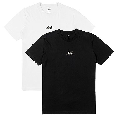 Kit 2 Camisetas Lost Branding SM23 Masculina Branco/Preto