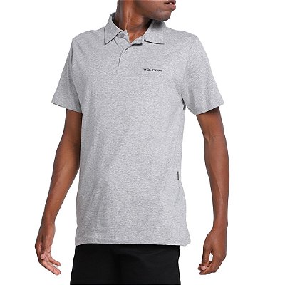 Camisa Volcom Corporate SM23 Masculina Cinza Mescla