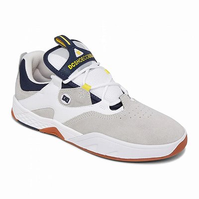 Tênis DC Shoes DC Kalis SM23 Masculina White/Grey/Yellow