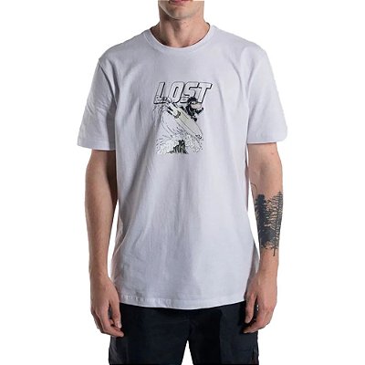 Camiseta Lost Surf Rider SM23 Masculina Branco