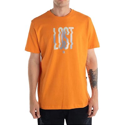 Camiseta Lost Melted SM23 Masculina Laranja Outono