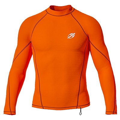 Camiseta Mormaii ML Masculina Extraline Surf Laranja