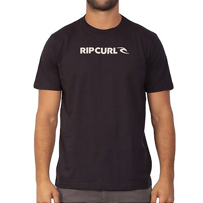 Camiseta Rip Curl New Icon SM23 Masculina Preto