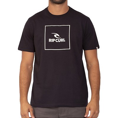 Camiseta Rip Curl Corp Icon SM23 Masculina Preto