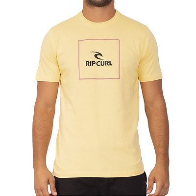 Camiseta Rip Curl Corp Icon SM23 Masculina Keyo Yellow