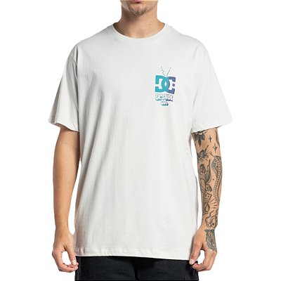 Camiseta DC Shoes Watch And Learn WT23 Masculina Off White