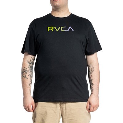Camiseta RVCA Big Fills Plus Size WT23 Masculina Preto