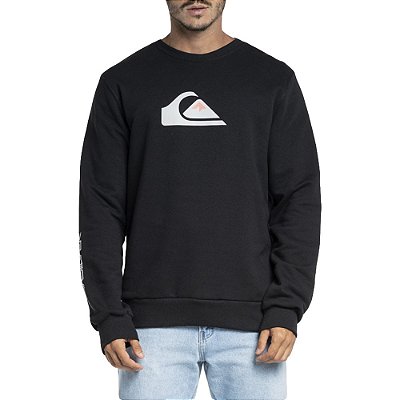 Moletom Quiksilver Careca Comp Logo WT23 Masculino Preto