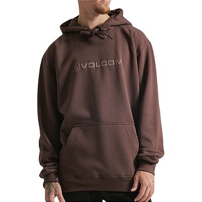 Moletom Volcom Canguru New Style WT23 Masculino Vinho