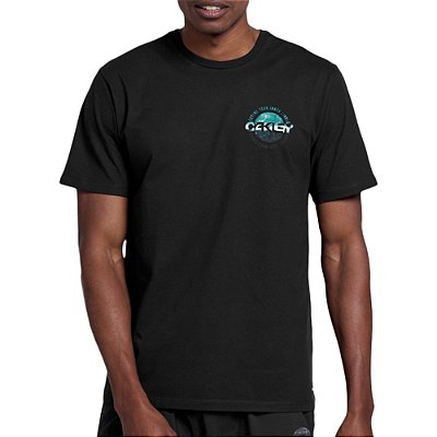 Camiseta Oakley Nature Graphic Water WT23 Masculina Blackout