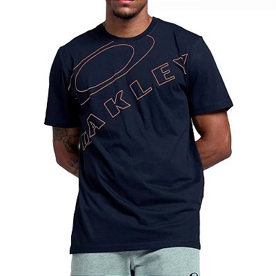 Camiseta Oakley Super Casual Graphic Logo WT23 Dark Blue