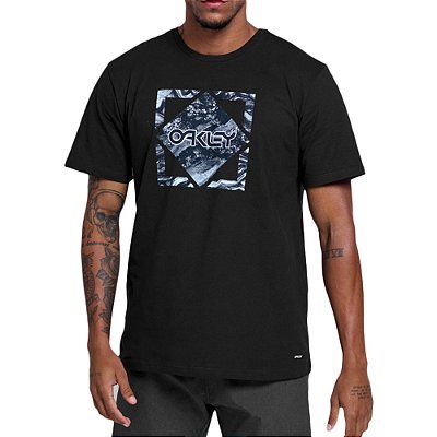 Camiseta Oakley Nature Graphic B1B Masculina WT23 Blackout