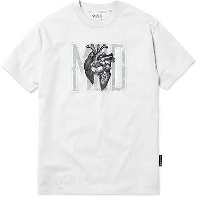 Camiseta MCD Regular Corazon MCD WT23 Masculina Branco
