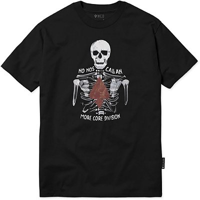 Camiseta MCD Regular Esqueleto WT23 Masculina Preto