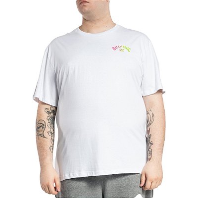 Camiseta Billabong Arch Plus Size WT23 Masculina Branco