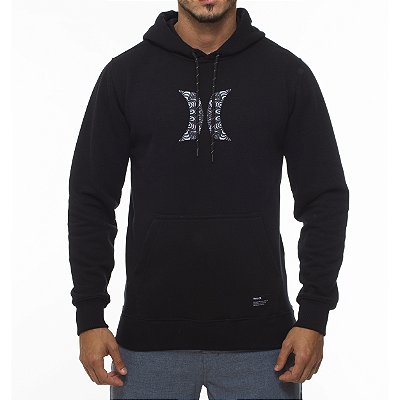 Moletom Hurley Canguru Icon WT23 Masculino Preto