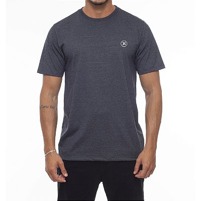 Camiseta Hurley Mini Icon WT23 Masculina Preto Mescla