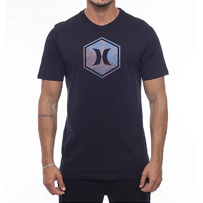 Camiseta Hurley Hexa WT23 Masculina Preto