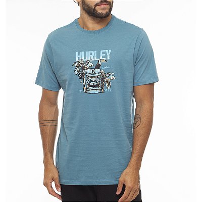 Camiseta Hurley Tiki Life WT23 Masculina Azul